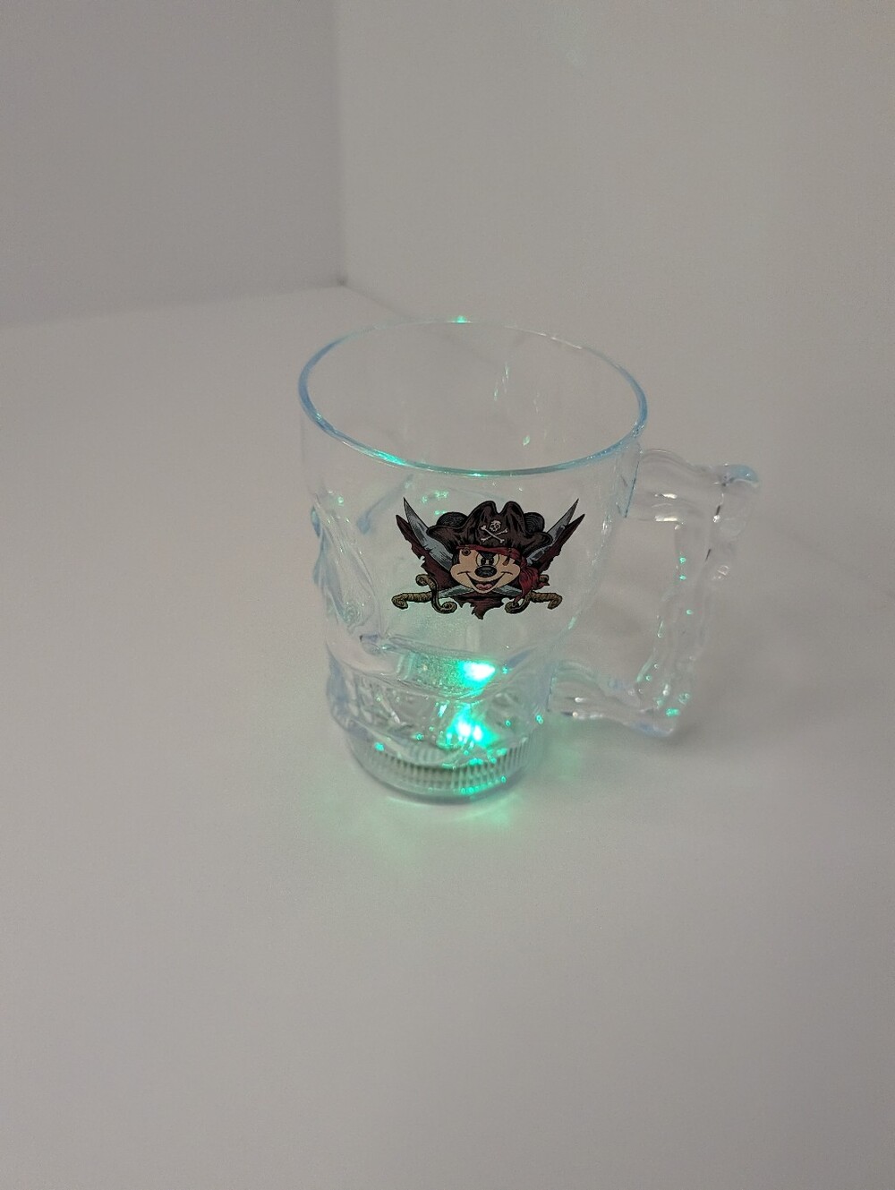 Disney Cruise Collectible Mickey Light Up Pirate Skull Mug
